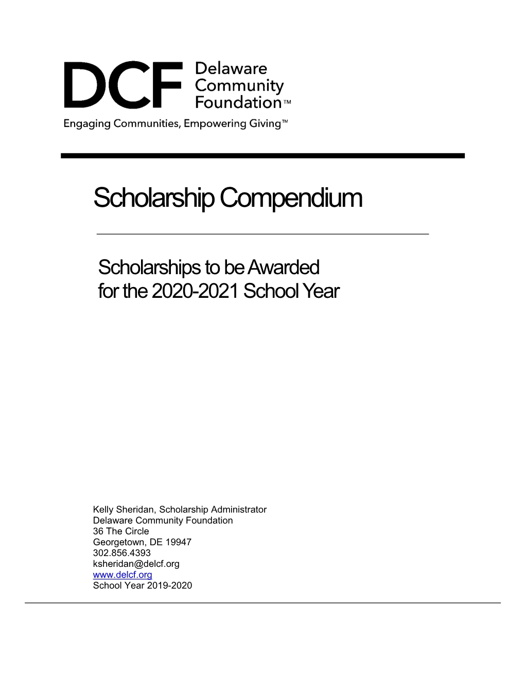 DCF Scholarship Compendium