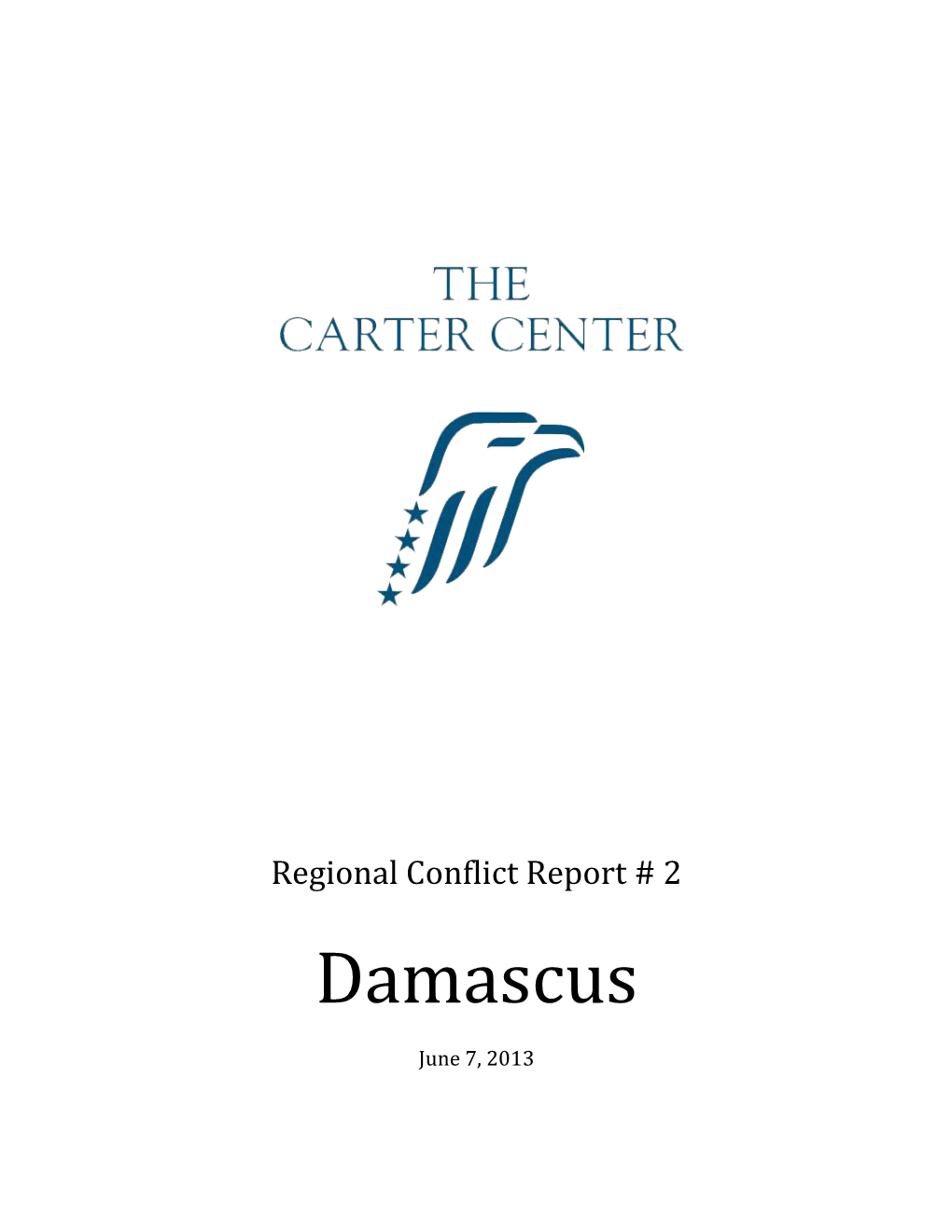 Regional Conflict Report # 2: Damascus - June 7, 2013