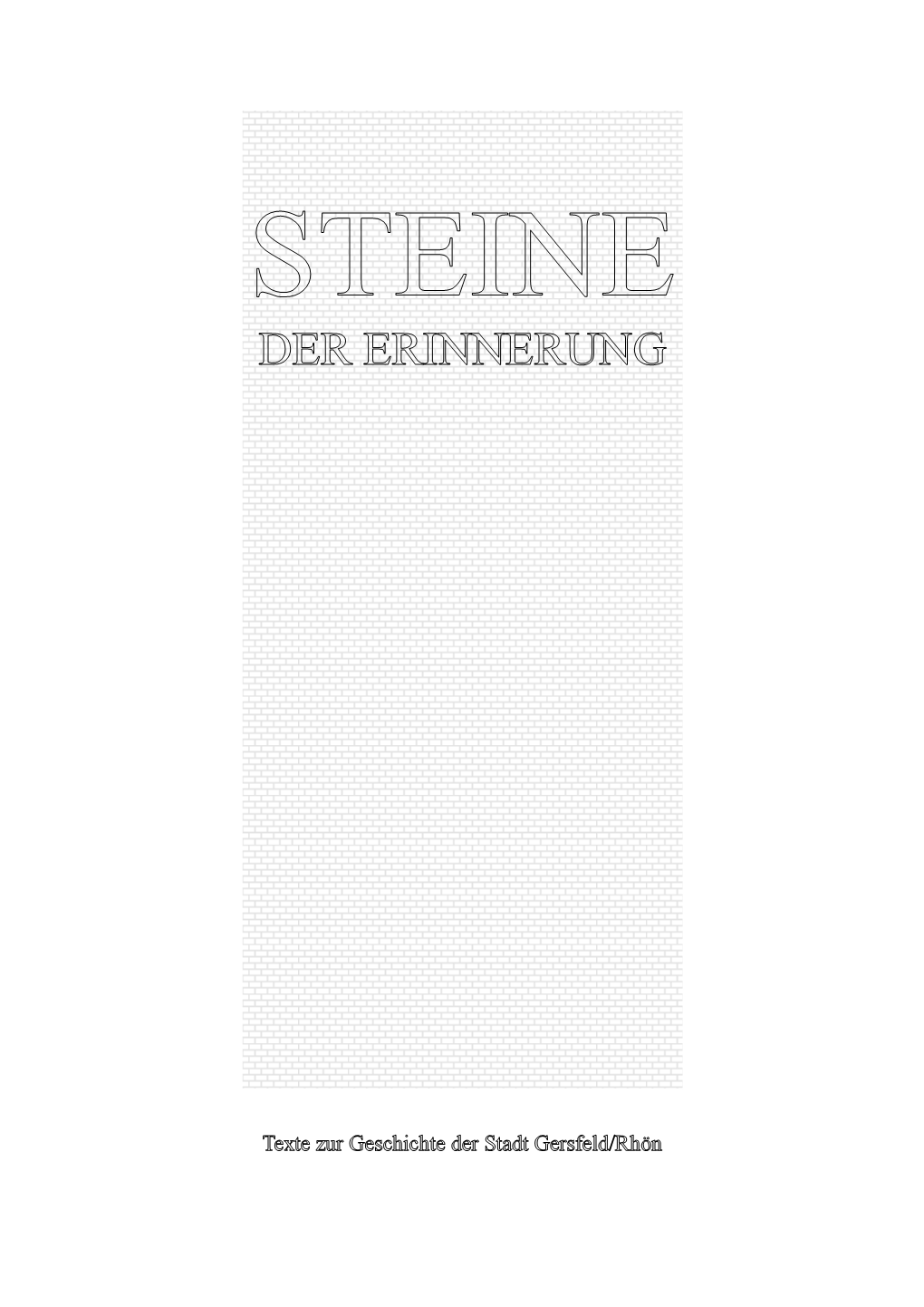 Broschuere Steine Der Erinnerung II (1,1 Mib)