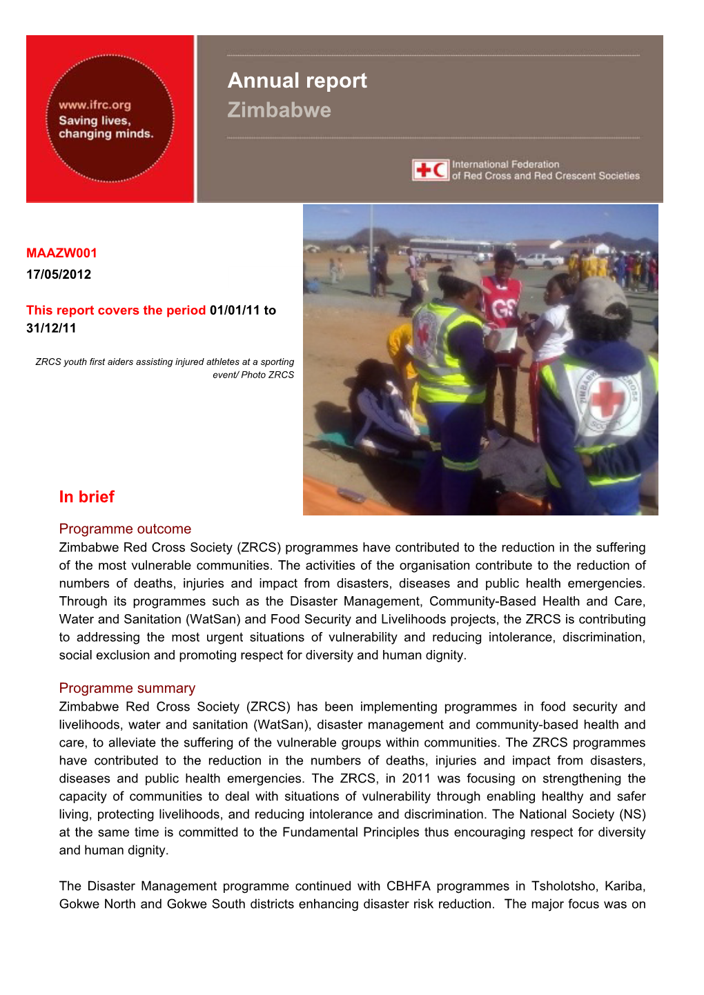 Annual Report Zimbabwe