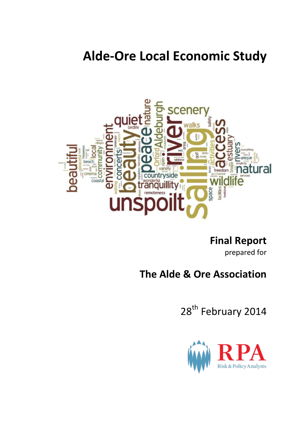 Alde-Ore Local Economic Study February 2014