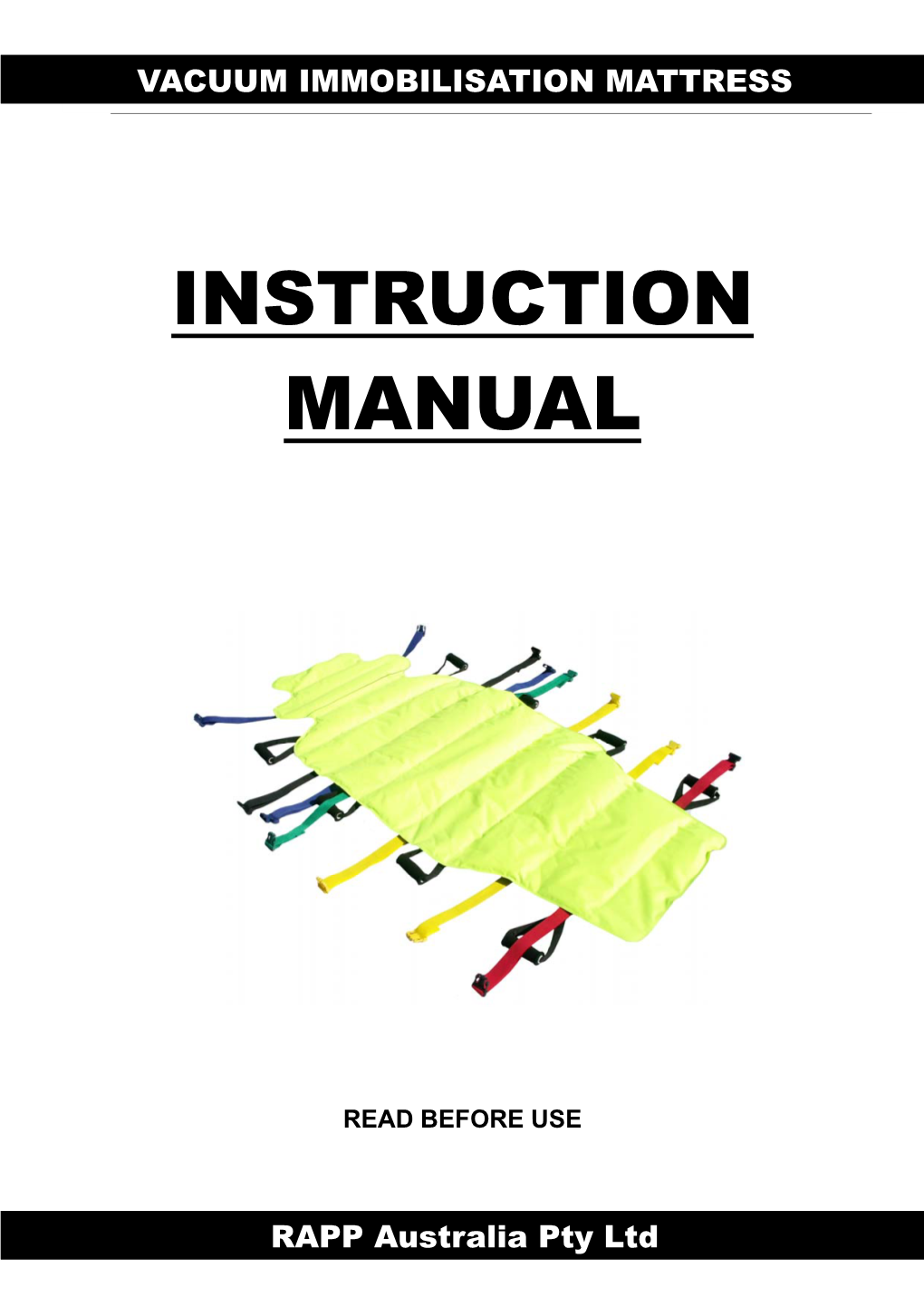 NEANN VIM (Vacuum Immobilisation Mattress) 6 Ft – Training Manual