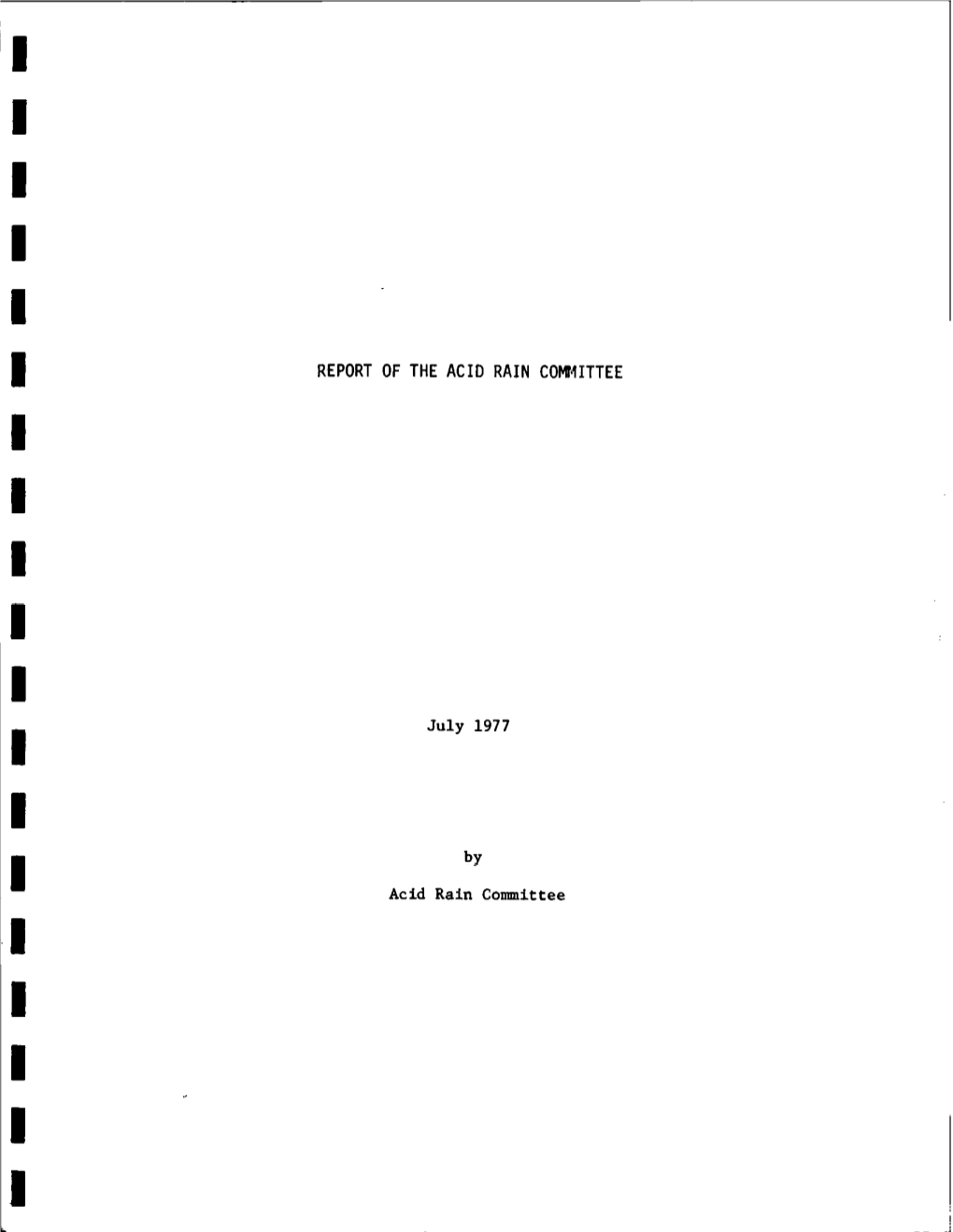 Report of the Acid Rain Committee.Pdf