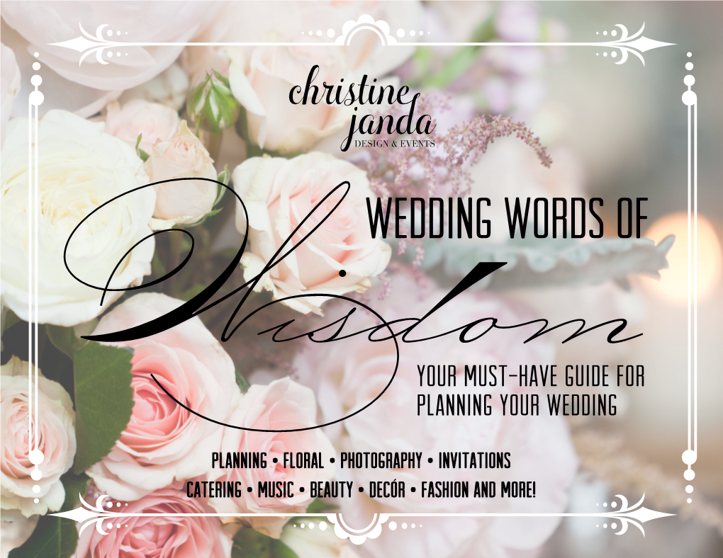 Wedding Words Of