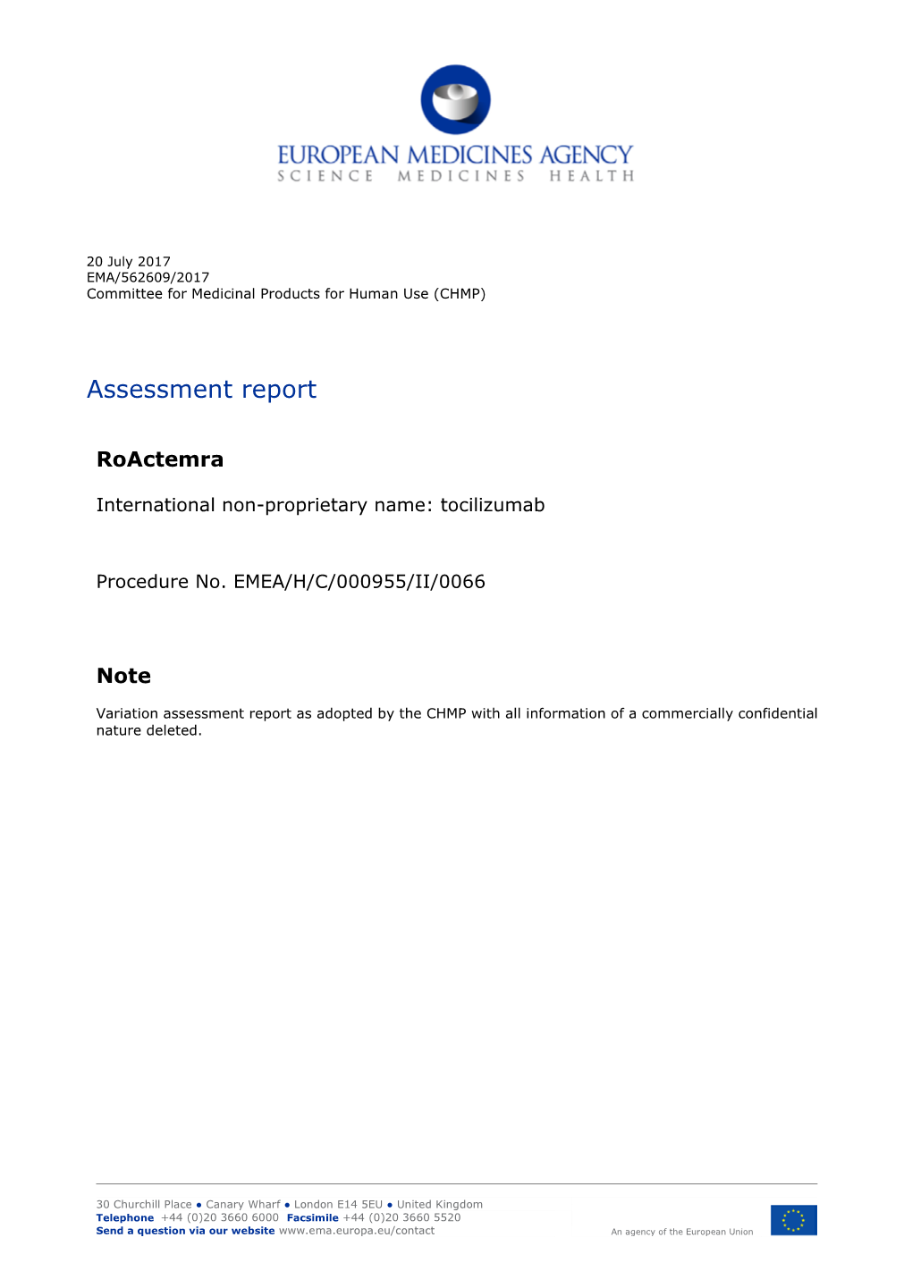 Roactemra, INN-Tocilizumab