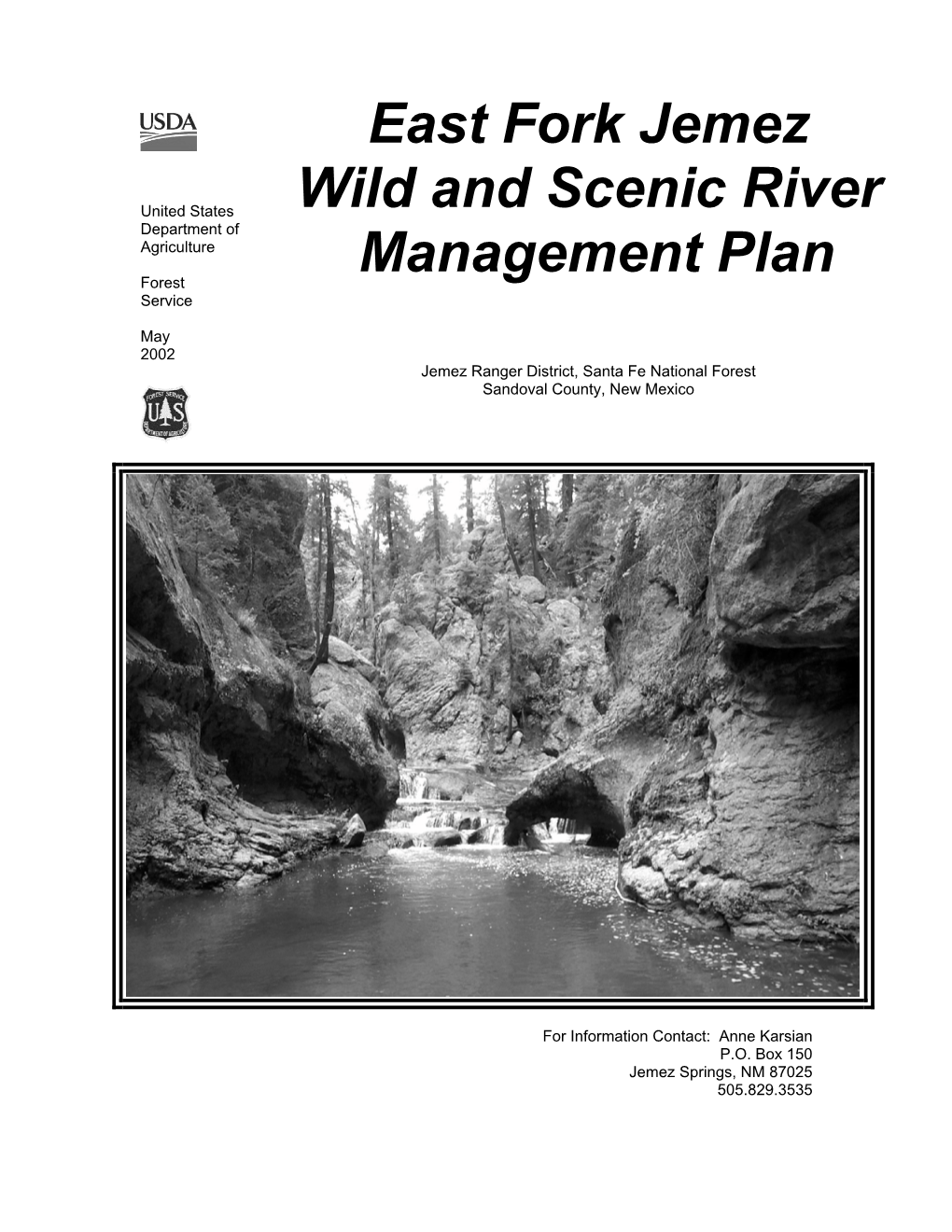 Jemez River Management Plan