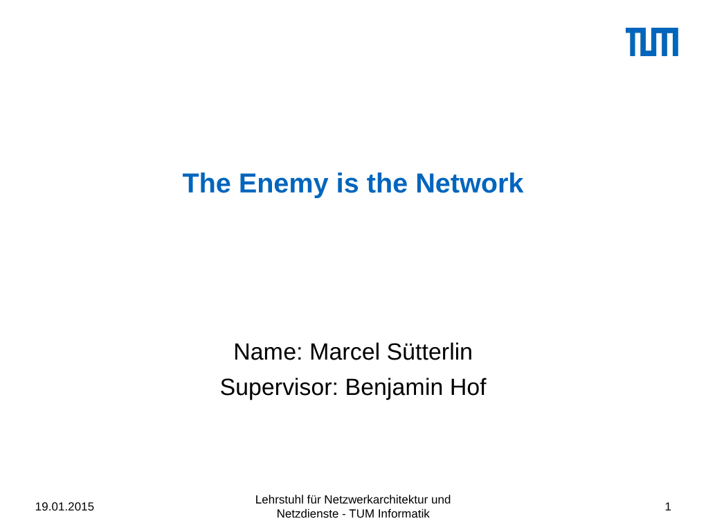 The Enemy Is the Network