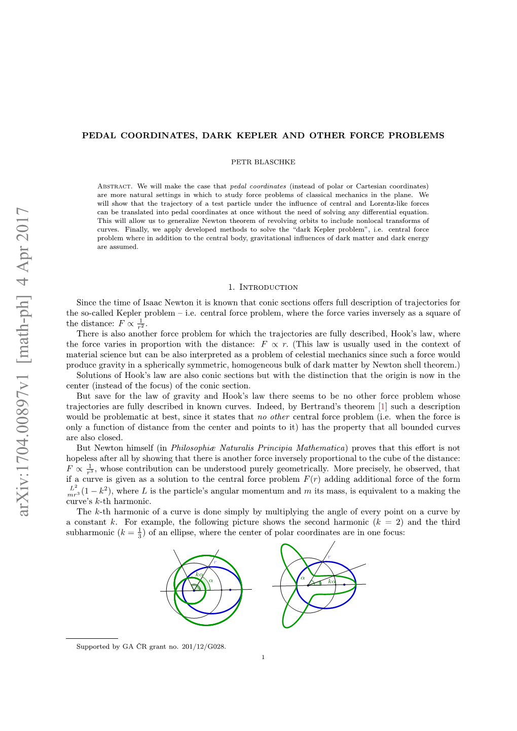 Arxiv:1704.00897V1 [Math-Ph]