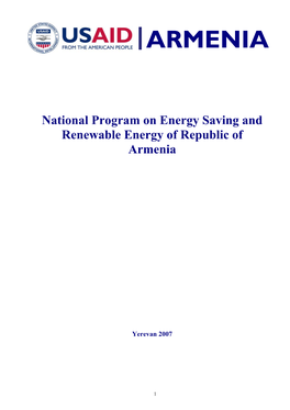 National Program on Energy Savings and Renewable Energy