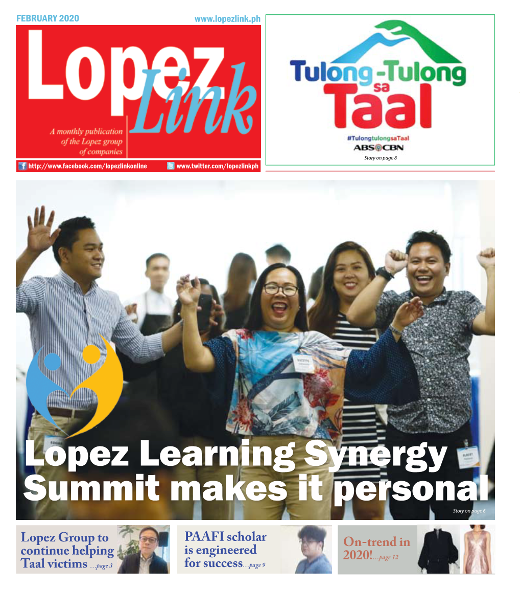 Lopez Learning Synergy Summit Makes It Personalstory on Page 6