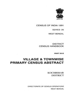 Village & Townwise Primary Census Abstract