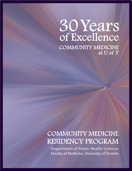 Community Medicine Residency Program