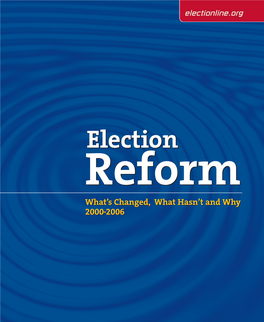 Election Reform 20002006