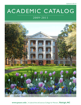 Academic Catalog 2009-2011