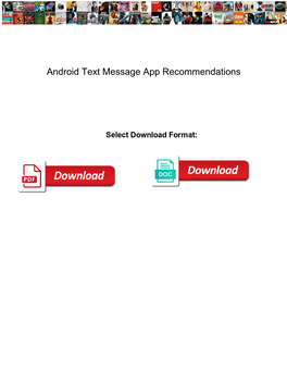 Android Text Message App Recommendations