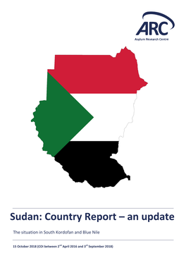 Sudan: Country Report – an Update