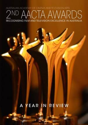 2Nd Aacta Awards Recognising Film and Television Excellence in Australia