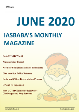 June 2020 Iasbaba’S Monthly Magazine
