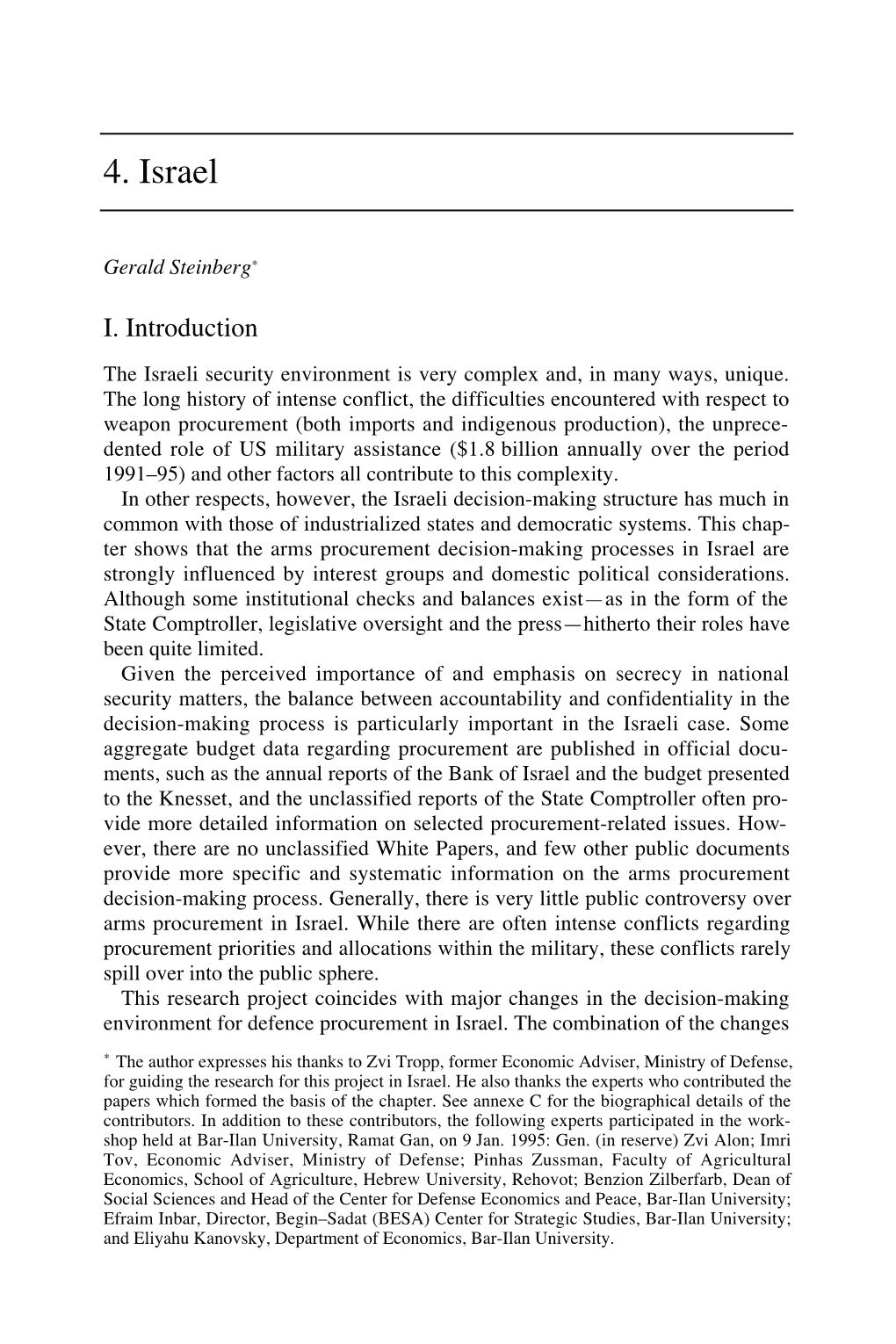 Arms Procurement Decision Making Volume I: China, India, Israel