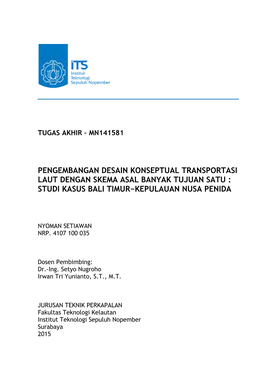 Studi Kasus Bali Timur−Kepulauan Nusa Penida
