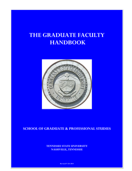 The Graduate Faculty Handbook, 1992)