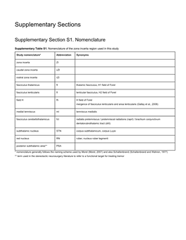 Supplementary Sections