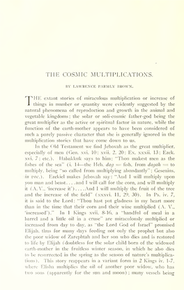 The Cosmic Multiplications. 99