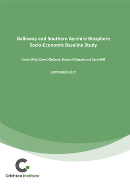 Galloway and Southern Ayrshire Biosphere Socio-Economic Baseline Study