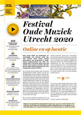 Festival Oude Muziek Utrecht 2020