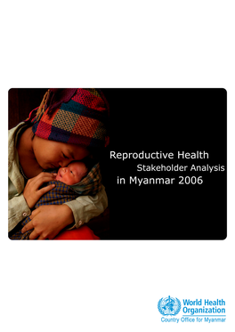 Analysis of Reproductive Health Stakeholders in Myanmar