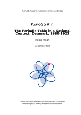 Reposs #17: the Periodic Table in a National Context: Denmark, 1880-1923