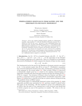 Friedlander's Eigenvalue Inequalities and The