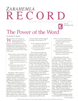 The Power of the Word