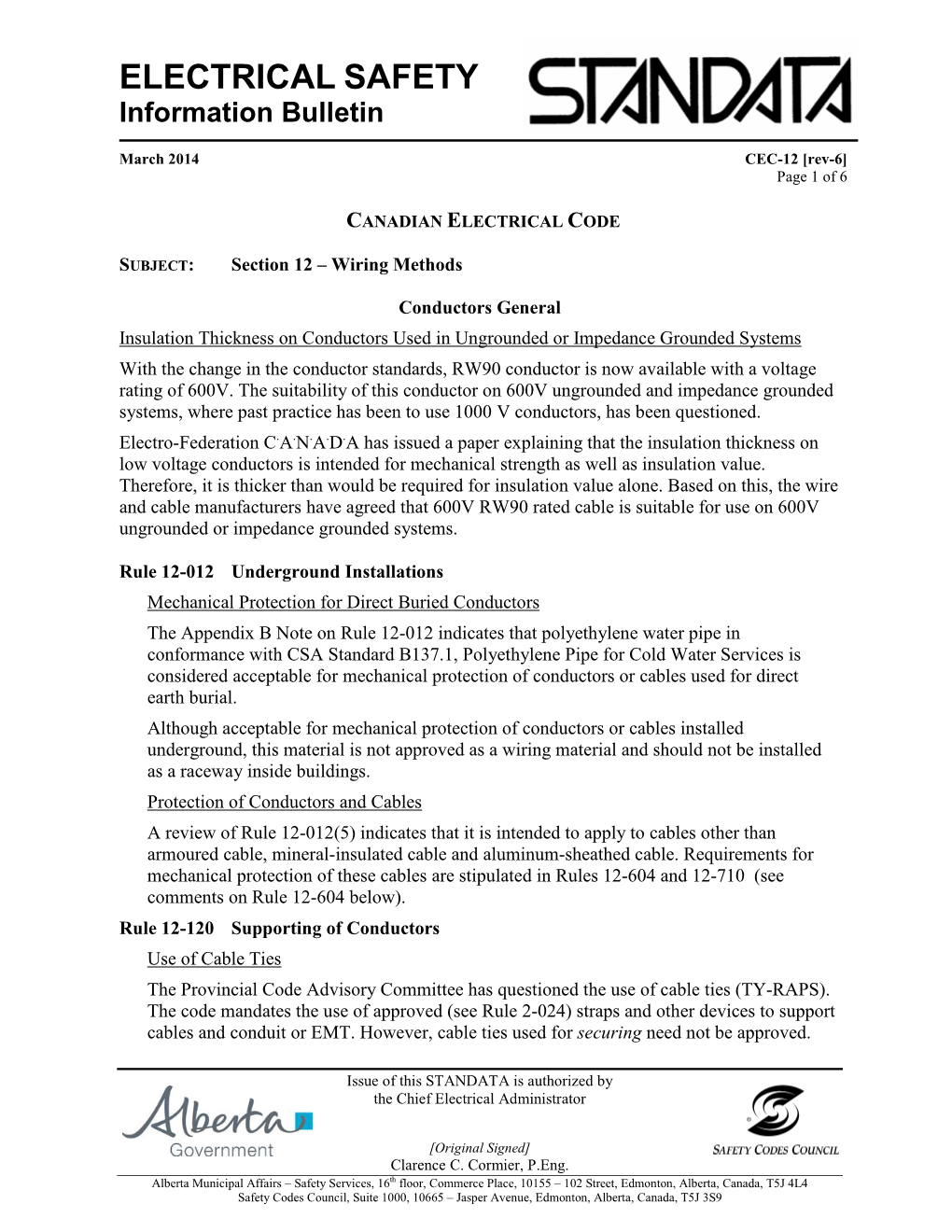 CEC-12 [Rev-6] Page 1 of 6