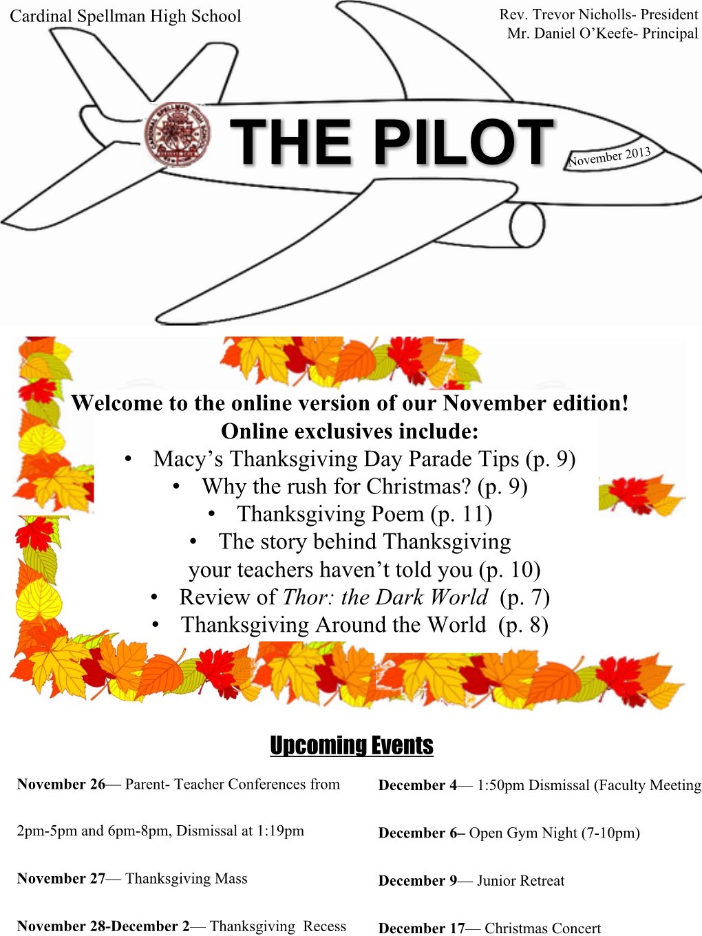 THE PILOT November 2013