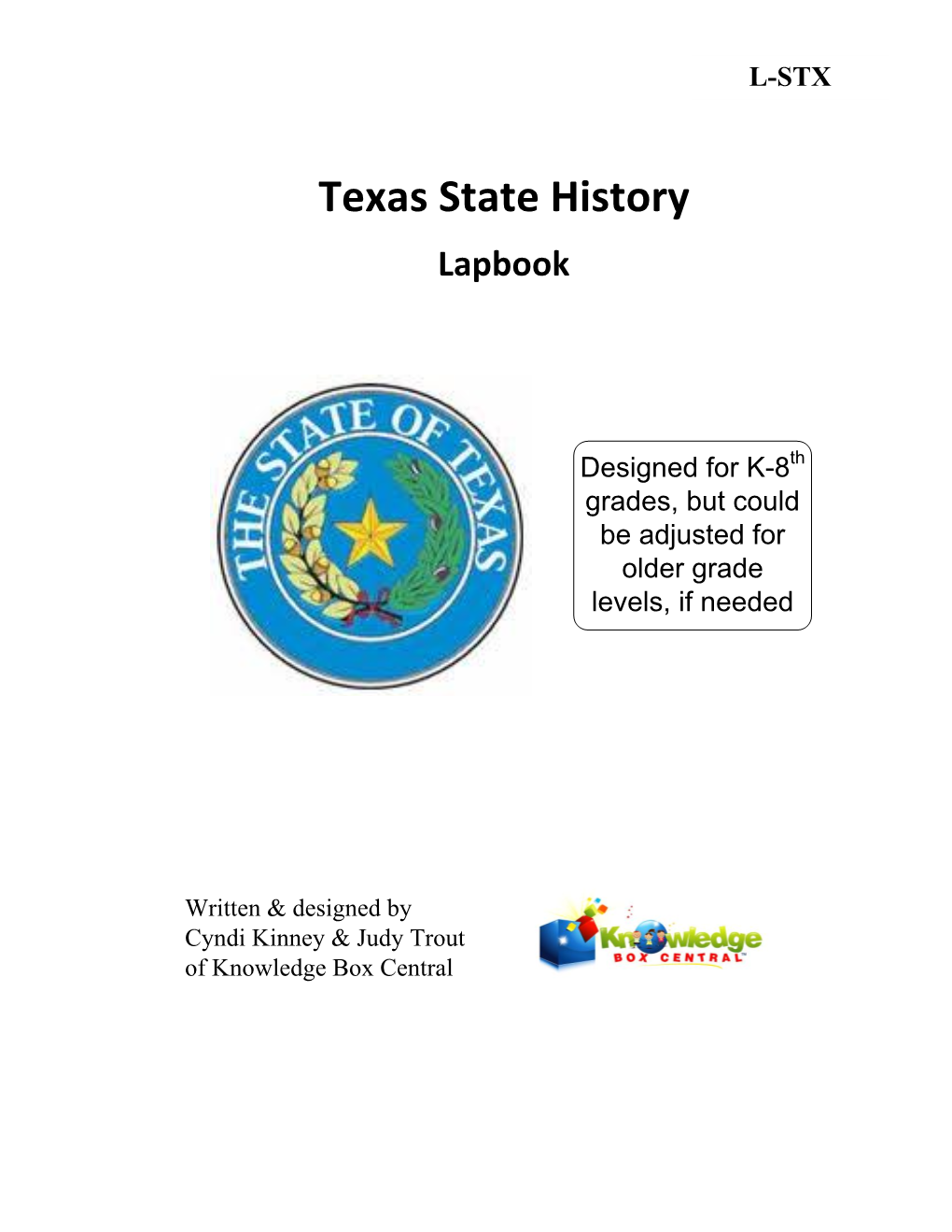 Texas State History Lapbook