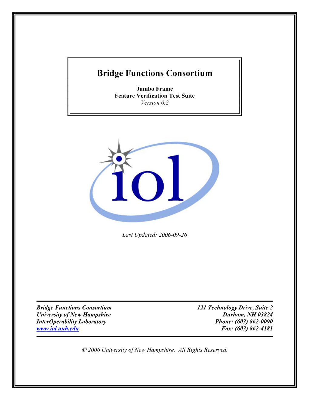 Bridge Functions Consortium