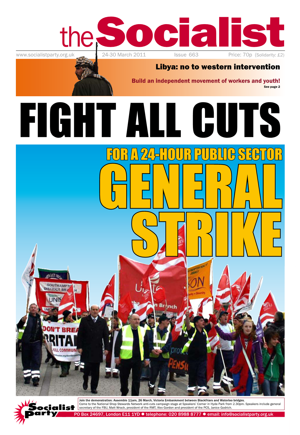 For a 24-Hour Public Sector General Strike