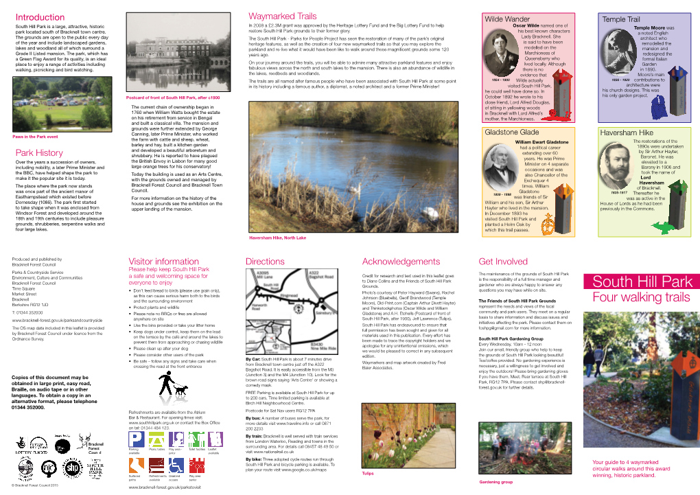 South Hill Park Leaflet