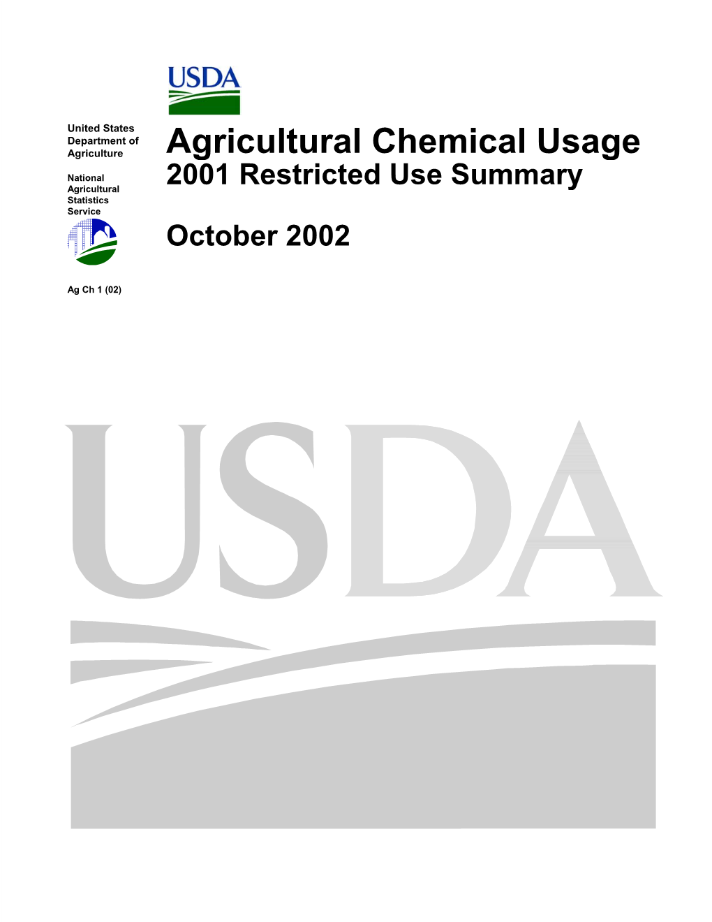 Agricultural Chemical Usage