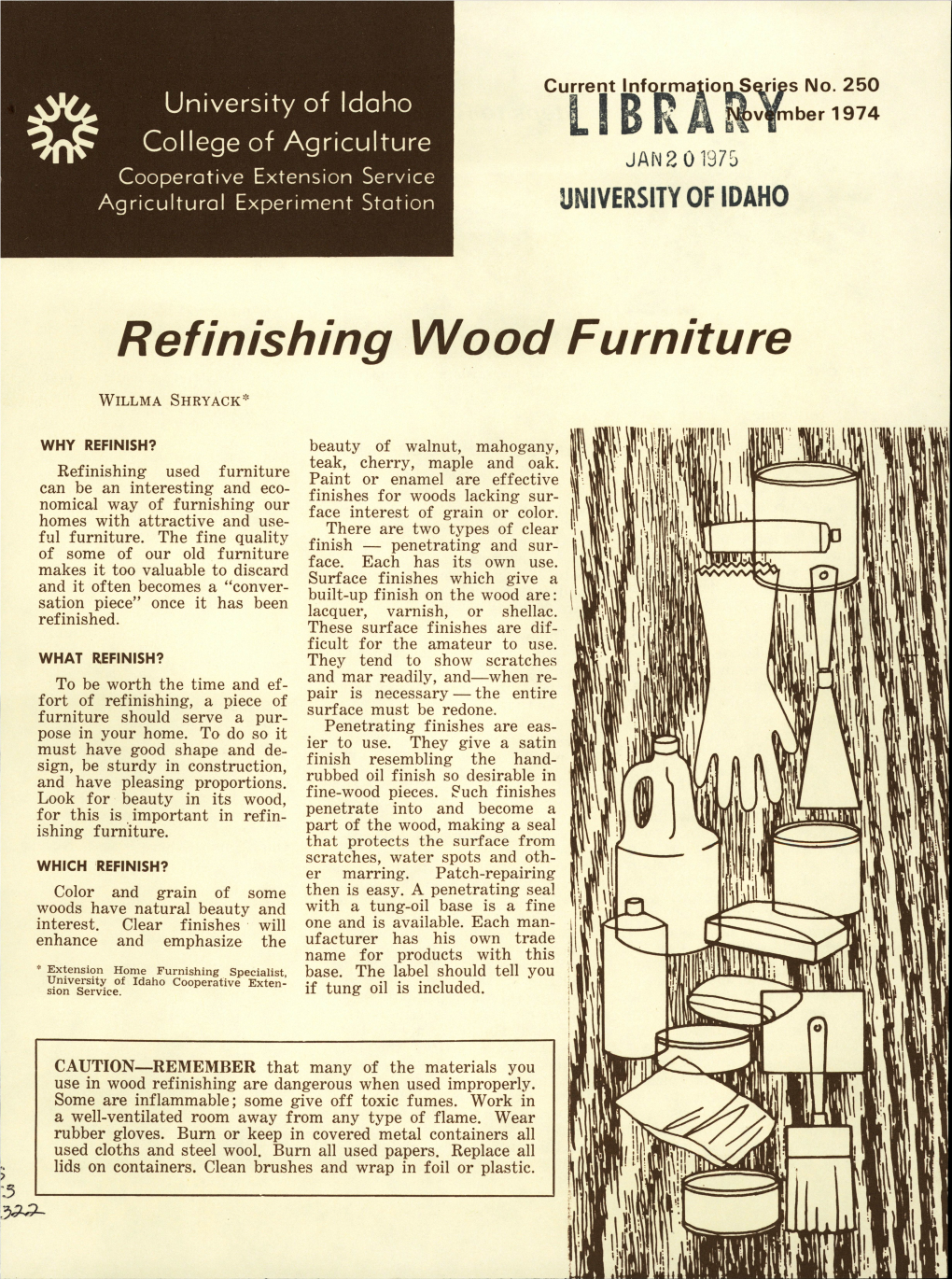 Refinishing Wood Furniture