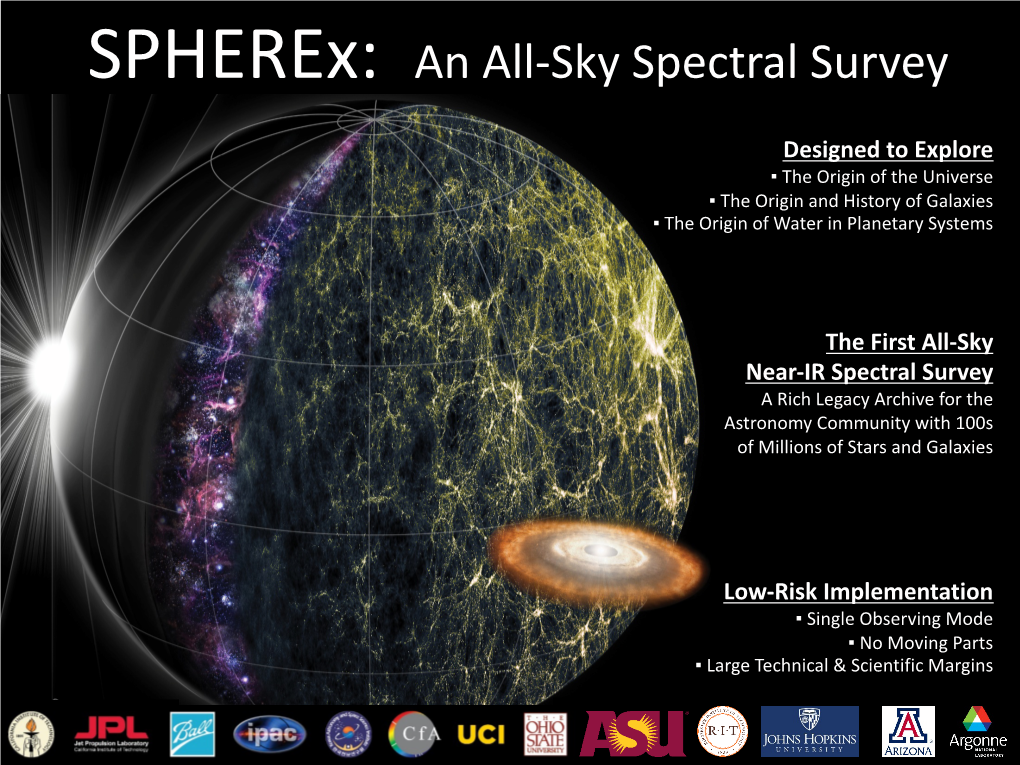 Spherex: an All-Sky Spectral Survey