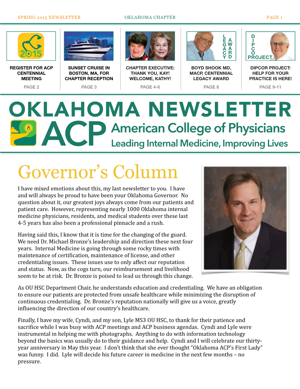 Spring 2015 Newsletter Oklahoma Chapter Page 1
