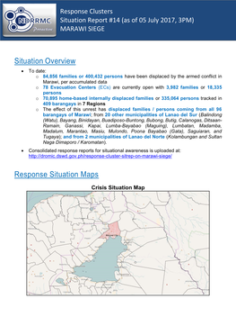 Situation Overview Response Situation Maps