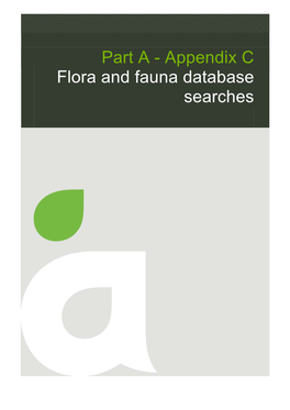 Part a - Appendix C Flora and Fauna Database Searches EPBC Act Protected Matters Report