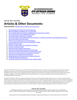 USAF Counterproliferation Center CPC Outreach Journal #913
