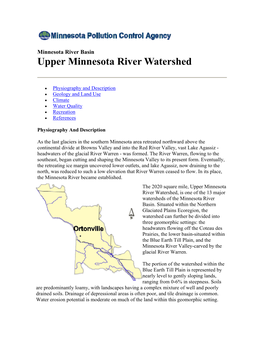 Upper Minnesota River Watershed