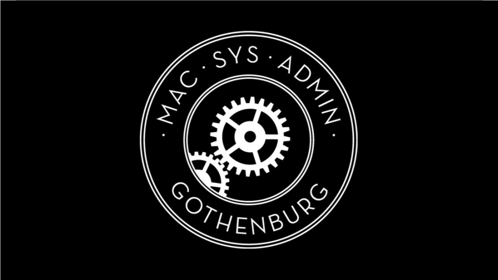 2018-10-03 Macsysadmin.Se Initialise