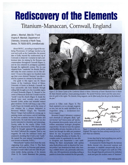 Rediscovery of the Elements Titanium-Manaccan, Cornwall, England