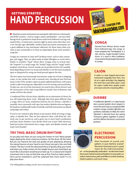 Hand PERCUSSION